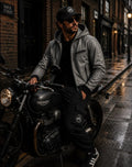 The Chouette Rebel Hooded Protective Leather Motorcycle Jacket